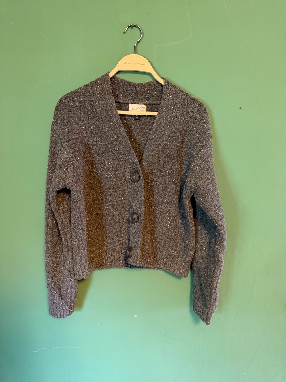 Universal Thread Charcoal Button-Up Knit Cardigan